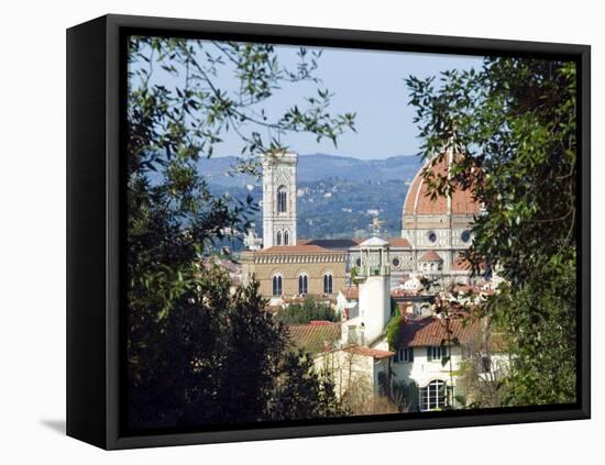 View of Florence from Boboli Gardens, Florence, Tuscany, Italy, Europe-Tondini Nico-Framed Stretched Canvas