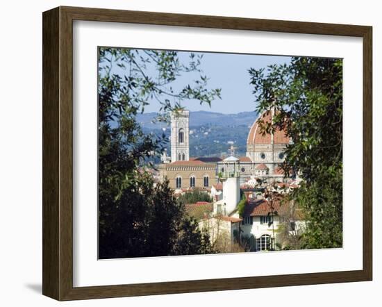 View of Florence from Boboli Gardens, Florence, Tuscany, Italy, Europe-Tondini Nico-Framed Photographic Print