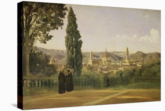 View of Florence from the Boboli Gardens, about 1835/40-Jean-Baptiste-Camille Corot-Stretched Canvas