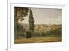 View of Florence from the Boboli Gardens, about 1835/40-Jean-Baptiste-Camille Corot-Framed Premium Giclee Print