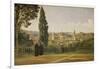 View of Florence from the Boboli Gardens, about 1835/40-Jean-Baptiste-Camille Corot-Framed Giclee Print