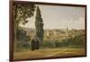 View of Florence from the Boboli Gardens, about 1835/40-Jean-Baptiste-Camille Corot-Framed Giclee Print