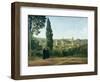 View of Florence from the Boboli Gardens-Jean-Baptiste-Camille Corot-Framed Art Print