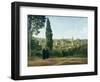 View of Florence from the Boboli Gardens-Jean-Baptiste-Camille Corot-Framed Art Print