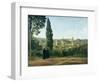 View of Florence from the Boboli Gardens-Jean-Baptiste-Camille Corot-Framed Art Print