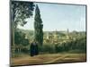 View of Florence from the Boboli Gardens-Jean-Baptiste-Camille Corot-Mounted Art Print