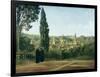 View of Florence from the Boboli Gardens-Jean-Baptiste-Camille Corot-Framed Art Print