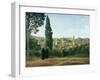 View of Florence from the Boboli Gardens-Jean-Baptiste-Camille Corot-Framed Art Print