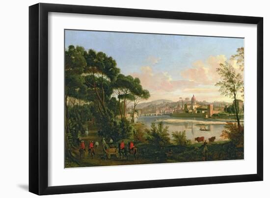 View of Florence from the Cascine-Vanvitelli (Gaspar van Wittel)-Framed Giclee Print