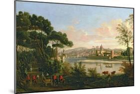 View of Florence from the Cascine-Vanvitelli (Gaspar van Wittel)-Mounted Giclee Print