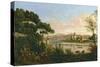 View of Florence from the Cascine-Vanvitelli (Gaspar van Wittel)-Stretched Canvas