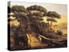 View of Florence's Oltrarno from Cascine-Gaspar van Wittel-Stretched Canvas