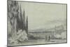 View of Florence with the Duomo in the Distance, 1839-null-Mounted Giclee Print