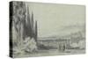 View of Florence with the Duomo in the Distance, 1839-null-Stretched Canvas