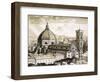 View of Florence-English School-Framed Giclee Print