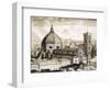 View of Florence-English School-Framed Giclee Print