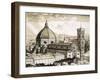 View of Florence-English School-Framed Giclee Print