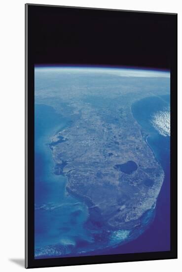 View of Florida Peninsula from Space-null-Mounted Art Print