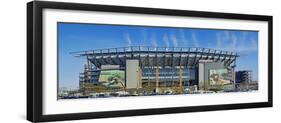 View of football stadium, Lincoln Financial Field, Philadelphia Eagles, Philadelphia, Pennsylvan...-Panoramic Images-Framed Photographic Print