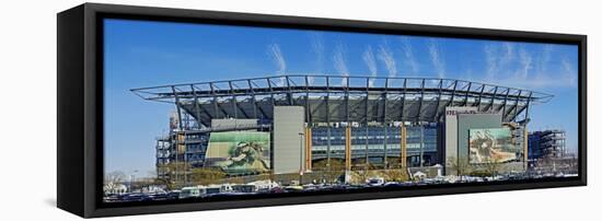 View of football stadium, Lincoln Financial Field, Philadelphia Eagles, Philadelphia, Pennsylvan...-Panoramic Images-Framed Stretched Canvas