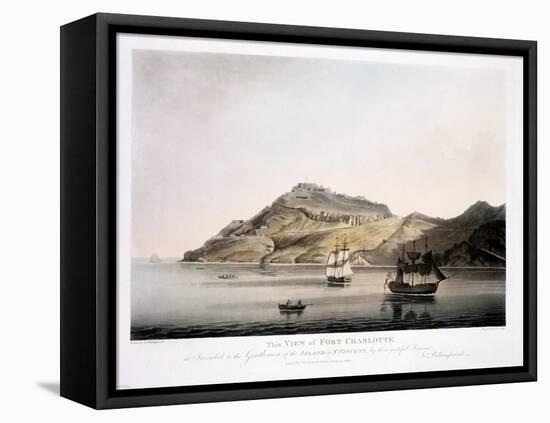 View of Fort Charlotte in the Island of St. Vincent, Engraved and Pub. by Francis Jukes…-Joseph Billinghurst-Framed Stretched Canvas