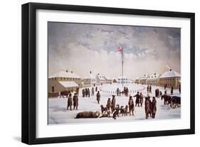 View of Fort Garry (Colour Litho)-English-Framed Giclee Print