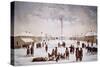 View of Fort Garry (Colour Litho)-English-Stretched Canvas