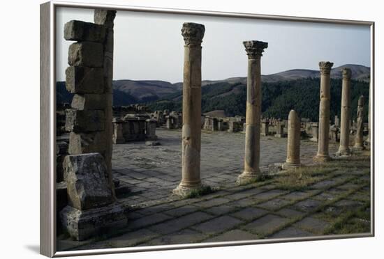 View of Forum, Roman City of Djemila-null-Framed Photographic Print