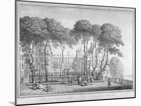 View of Fountain Court, Middle Temple, City of London, 1752-Henry Fletcher-Mounted Giclee Print