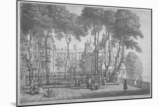 View of Fountain Court, Middle Temple, City of London, 1752-Henry Fletcher-Mounted Giclee Print