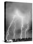 View of Four Bolts of Lightening-null-Stretched Canvas