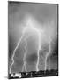 View of Four Bolts of Lightening-null-Mounted Photographic Print