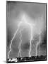 View of Four Bolts of Lightening-null-Mounted Photographic Print