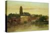 View of Frankfurt Am Main from Sachsenhausen, with the Old Bridge, 1858-Gustave Courbet-Stretched Canvas