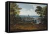 View of Frankfurt Am Main from the West, 18th Century-null-Framed Stretched Canvas