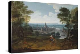 View of Frankfurt Am Main from the West, 18th Century-null-Stretched Canvas