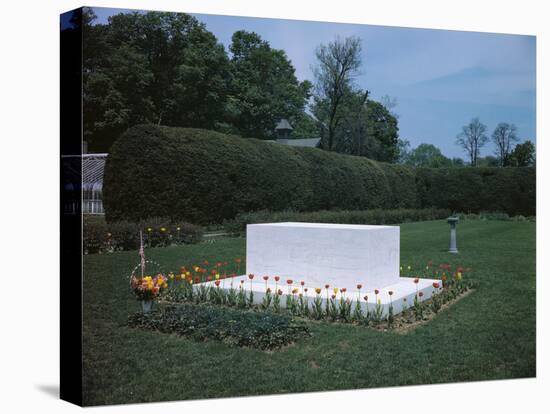 View of Franklin D. Roosevelt's Tombstone-null-Stretched Canvas