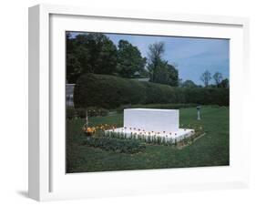 View of Franklin D. Roosevelt's Tombstone-null-Framed Photographic Print