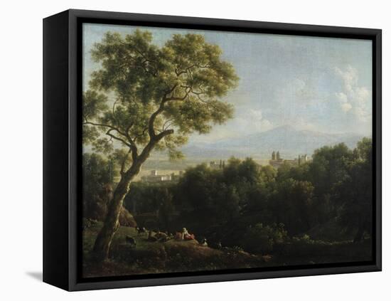 View of Frascati, 1820-Jean Joseph Xavier Bidauld-Framed Stretched Canvas