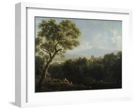 View of Frascati, 1820-Jean Joseph Xavier Bidauld-Framed Giclee Print