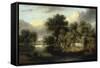 View of Fritton Decoy, Norfolk-James Stark-Framed Stretched Canvas