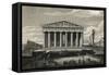 View of Front of Parthenon-null-Framed Stretched Canvas
