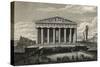 View of Front of Parthenon-null-Stretched Canvas