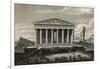 View of Front of Parthenon-null-Framed Giclee Print