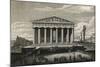 View of Front of Parthenon-null-Mounted Giclee Print
