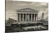 View of Front of Parthenon-null-Stretched Canvas