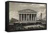 View of Front of Parthenon-null-Framed Stretched Canvas