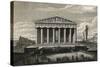 View of Front of Parthenon-null-Stretched Canvas