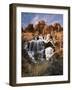 View of Frozen Waterfall of Mill Creek, Spanish Valley, Utah, USA-Scott T. Smith-Framed Photographic Print