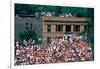 View of full bleachers, full of fans during a professional Baseball Game, Wrigley Field, Illinois-null-Framed Photographic Print